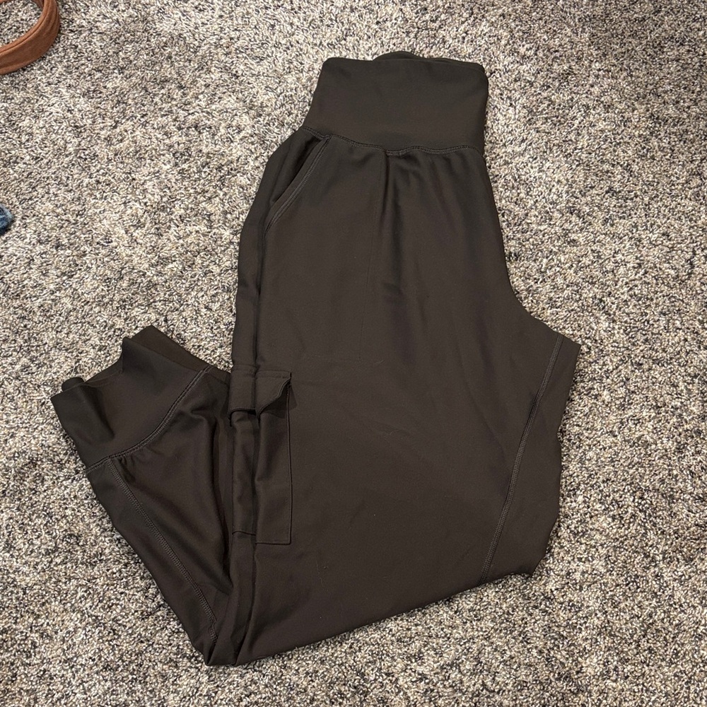 Dark green jogger athletic pants